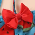 thumbnail image 5 of TAIAOJING Toddlers and Baby Girls' Swimsuit Bowknot Sunflower Watermelon Pineapple Print Ruffles Two Piece Swimwear Bikini With Hat Outfits Bathing Suit 6-12 Months, 5 of 7
