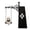 B, variant on Vintage Wrought Iron Wall Mount Night Light, Decorative Bookshelf Accent Lamp with Warm Glow, Retro Gothic Hanging LED Light for Home & Reading Corner