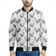 thumbnail image 3 of Chaqueta con cremallera y estampado de tinta de pollo vintage para hombre, abrigo con estampado 3D de animales, chaqueta informal con cremallera, sudadera de manga larga, 3 of 5