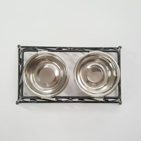 Gofetch Stainless Steel Pet Food Bowl with Double Diner in...