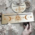 thumbnail image 5 of Wooden Card Stand for Tarot Wood Cards Altar Display Holder Eye of Egypt Witch Divination Tools Majic Ceremonial Wiccan Supplies Dowsing Decor DIY, 5 of 8