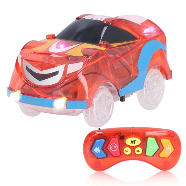 Pistas De Coches Iluminados 6 Luces LED Control Remoto Música De Pista