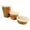 thumbnail image 2 of Pactiv-Newspring 8 16 32 oz Plastic Freezer DELItainer Microwaveable Food Storage Deli Soup Container Tub w/Lid - 100% BPA Free (Pack of 72 Sets Each Size), 2 of 6