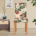 thumbnail image 4 of Yayeee 2 Pack Dining Chair Covers Stretch Parson Chairs Slipcovers Seat Protector, Beige Strawberry, 4 of 6