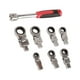 thumbnail image 1 of Llave para tubos, llave de trinquete de 8 piezas Llave de cabeza flexible de 180° Llave de trinquete Solución innovadora, 1 of 8