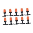thumbnail image 4 of 10 Piezas Emisores de Riego por Goteo Boquilla Atomizadora de Tres Vías Aspersor Microajustable Plástico Polipropileno Adecuado para Jardinería Invernadero Patio Siembra, 4 of 6