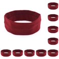 thumbnail image 2 of Diadema Ajustable Jumpingount para Yoga Running Banda para el Sudor Secado Rápido Rojo Oscuro 10Conjunto, 2 of 6