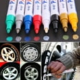 thumbnail image 4 of Opvise 12 Colors Waterproof Car Tyre Tire Tread Rubber Metal Permanent Paint Marker Pen, 4 of 4