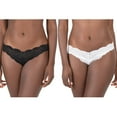 thumbnail image 3 of Smart & Sexy Women's Signature Lace Thong, 2-Pack, Style-SA849, 3 of 3