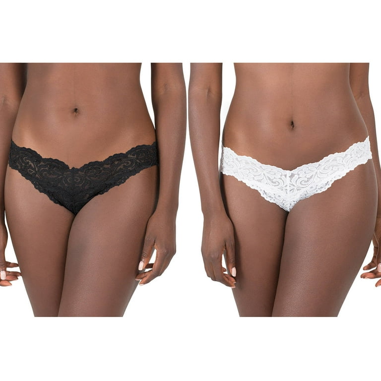Smart & Sexy Women's Signature Lace Thong, 2-Pack, Style-SA849