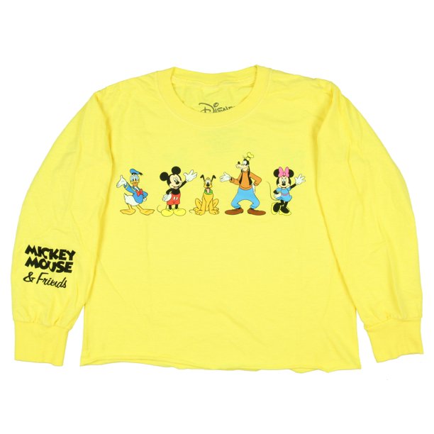 Seven Times Six - Disney Girls' Mickey Mouse And Friends Crop Top Long ...