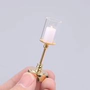Misright Dollhouses Table Lamps Miniature LED Lighting Lamp for Indoor Scene Display
