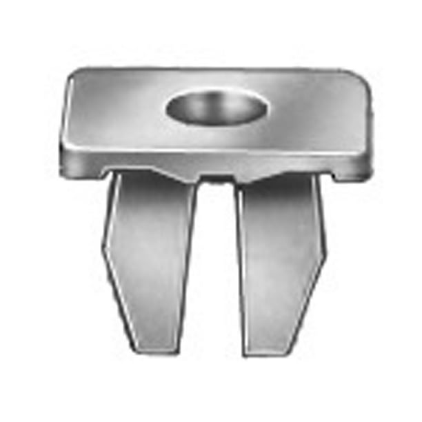 Clipsandfasteners Inc 100 Nylon License Plate Nut 8 Screw Size