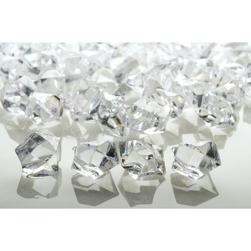Black Colored Gemstones Acrylic Crystal Wedding Table Confetti 3//4 lb Bag