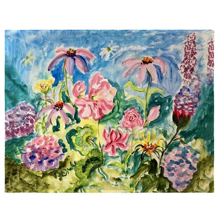 

Betsy Drake PM1392 14 x 18 in. Pink Garden II Place Mat - Set of 4