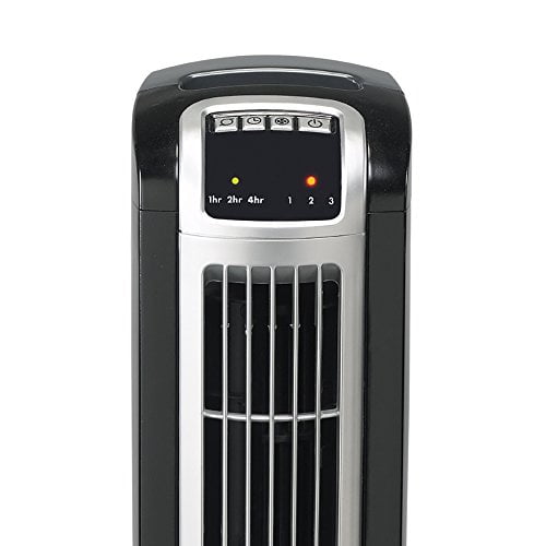 lasko 2505 portable electric 36?oscillating tower fan with fresh air  ionizer, timer and remote control for indoor, bedroom and home office use,  36 inch, black - Walmart.com