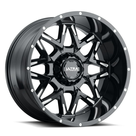 20" Black With Natural Accents Carnivore 254 Wheel by Ultra Wheel 254-2305BM44