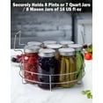 thumbnail image 5 of Cook N Home Professional 12-inch Canning Rack, Stainless Steel Steamer Jar Rack Kit for Regular Wide Mouth Mason Ball Jars, Holds 8 Pint or 7 Quart, 2 Pack, 5 of 7