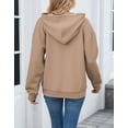 thumbnail image 4 of Alsol Lamesa Womens Hoodie Y2K Raglan Sleeve Drawstring Baggy Zipper Hooded Sweatshirts with Pocket, 4 of 6