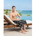 thumbnail image 4 of HAPPY BAY Men's Pareo Standard Vacation Sarong Full Beach Wrap One Size Metal, Palm Tree Summer Vacation Aloha, 4 of 6
