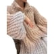 thumbnail image 5 of Suéter elegante con lentejuelas para mujer, cárdigan de punto holgado de manga larga de lurex con cremallera para mujer, abrigo de otoño 2023 para mujer, 5 of 5