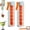 2Pc-Orange, variant on One Glass Ice Maker, 6 Square Ice Cube Mold with Handle – Single-Hand Press, Portable for Travel, Office & Home