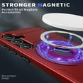 thumbnail image 3 of Allytechgroup Lightweight Case for Samsung Galaxy S21,Rotatable Ring Kickstand,Sliding Lens Cover,Enhanced Camera & Screen Full Body Protection Shockproof Case for Samsung Galaxy S21, Red, 3 of 6