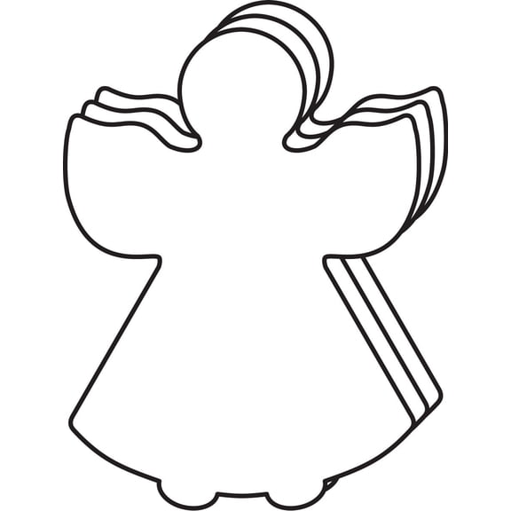 SHAPES ETC. Large Single Color Cut-Out - Angel