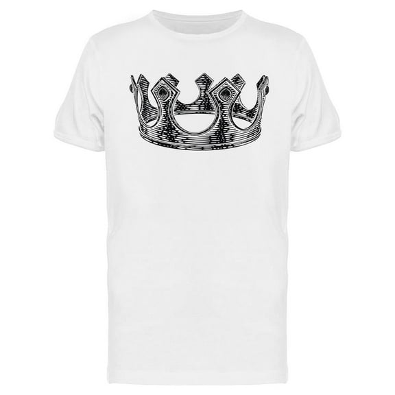 Royal King Crown Design T-Shirt Men -Image by Shutterstock, Male 3X-Large