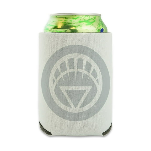 Green Lantern Blackest Night White Lantern Logo Can Cooler - Drink Sleeve Hugger Collapsible Insulator - Beverage Insulated Holder