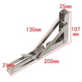 thumbnail image 5 of folding Shelf Brackets Max. Load 220 lb, Heavy Duty Stainless Steel DIY Wall Mounted Shelf Bracket, 5 of 5