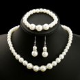 thumbnail image 1 of Collar de perlas, pendientes, pulsera, personalidad, temperamento, accesorios simples, moda, viajero, collar de diamantes, 1 of 5
