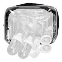 PTOOTP 4Pcs Squeeze Travel Bottles Travel Squeezable Tube Pe Assorted Color 3.9x1.4x1.4in