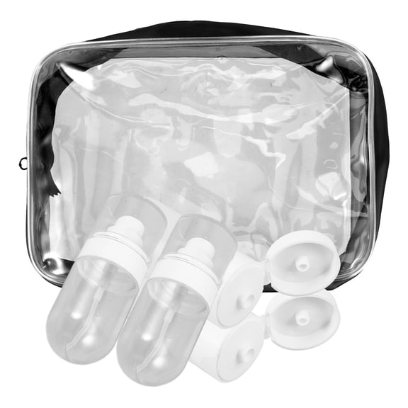 PTOOTP 4Pcs Squeeze Travel Bottles Travel Squeezable Tube Pe Assorted Color 3.9x1.4x1.4in