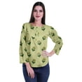thumbnail image 2 of Moomaya Tunique d'Été Décontractée pour Femmes à Manches Longues avec Boutons Imprimés et Col Rond, 2 of 5
