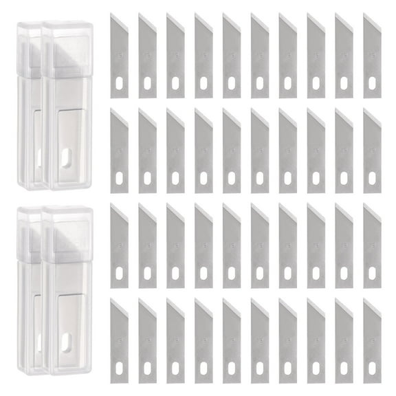 Uxcell Exacto Knife Blades #19 Hobby Knife Blades Precision Exacto Blades Hobby Knife Blade Refills 40 Pack