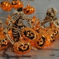 thumbnail image 1 of Halloween Pumpkin Lantern String Lights 1.5Meter 10 LED Ball Light Party Decor, 1 of 6