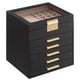 thumbnail image 1 of Joyero SONGMICS Organizador de 6 capas con tapa de vidrio grafito, 1 of 7
