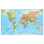 WCIC Maps International Giant World Wall Map - Mega Map Of The World Poster - 88.5 x 59 - Political