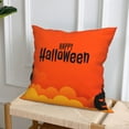 thumbnail image 5 of Halloween Throw Pillow Covers, Happy Halloween Bat Square Pillow Cases with Invisible Zipper for Halloween Decorations, Farmhouse Halloween Decor 12x12, 5 of 7