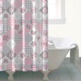 thumbnail image 4 of Pioneer Flower Floral Print Pattern Shower Curtain 72"x84", Bathroom Decorative Shower Curtain Set with 12 Hooks, Waterproof Washable, 4 of 6