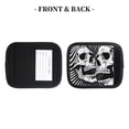 thumbnail image 4 of Xecao Psychedelic Skull Illusion Art Print 2 Pack Luggage Handles Wrap Grips Identifiers Bright Luggage Markers, Unique Travel Essentials,Bright Luggage Markers, 4 of 9