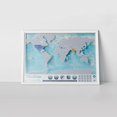 thumbnail image 3 of Large World Ocean Scratch Map - Personalized World Ocean Travel Map - Scratch Off Map - Transparent & Colorful Scratch Poster - Great for Classrooms & Travelers - Blue & Grey, 3 of 3