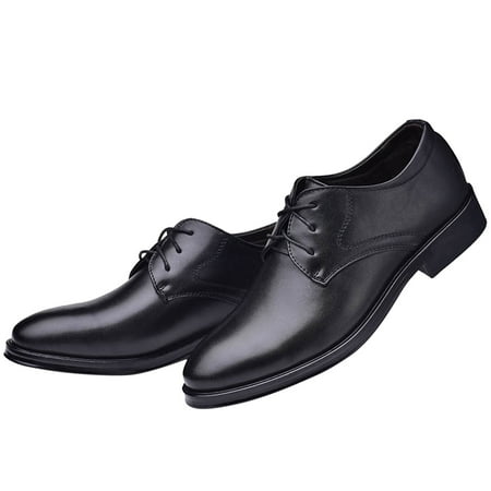 Mepaouo Mens Office Shoes Cap Toe Oxfords Lace Dress Shoes Slip-Resistant Work Performance Sneaker