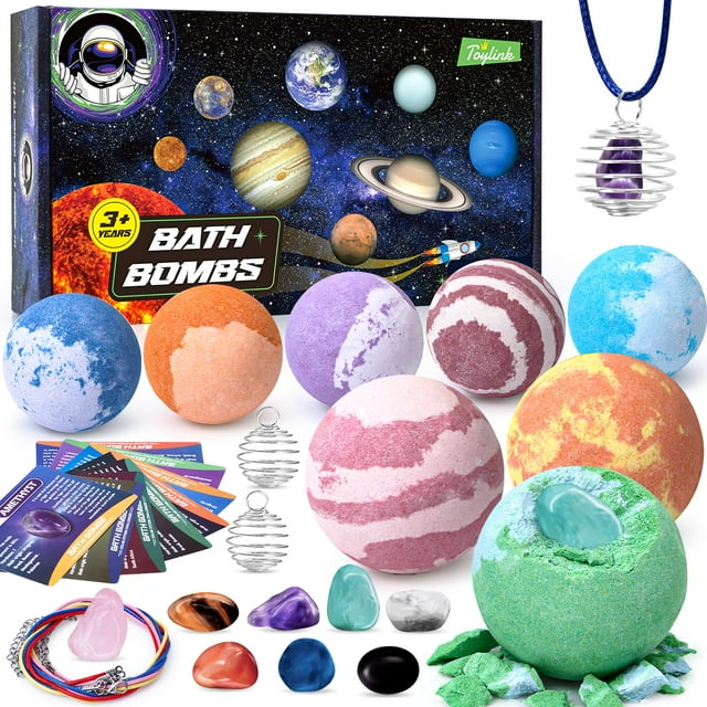 Paquete de bombas de baño Toylink Galaxy 8 con sorpresa en el interior para niños