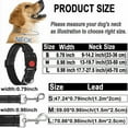 thumbnail image 7 of Reflective Dog Leash and Collar Set, Nylon Dogs Leashes Adjustable Dog Collar Heavy Duty Padded Handle Dog Leash for Small Medium Large Dogs Walking Training M Size(Black), 7 of 7