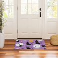 thumbnail image 3 of Yayeee Doormat for Indoor Entrance 32" x 20" Non Slippery Floor Rug, Purple Halloween Pattern, 3 of 8