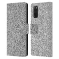 thumbnail image 1 of Head Case Designs Officially Licensed PLdesign Glitter Sparkles Silver Leather Book Wallet Case Cover Compatible with Samsung Galaxy S20 / S20 5G, 1 of 6