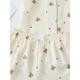 thumbnail image 6 of Apricot Teddy Bear Print Womens Short Sleeve Pajama Set With Shorts, 6 of 7