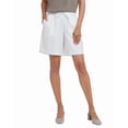 thumbnail image 3 of NYDJ womens Breezy Linen-Blend White Bermuda Short Jean, XXS, 3 of 4